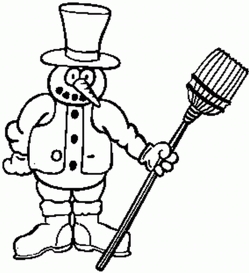 Bałwany kolorowanki